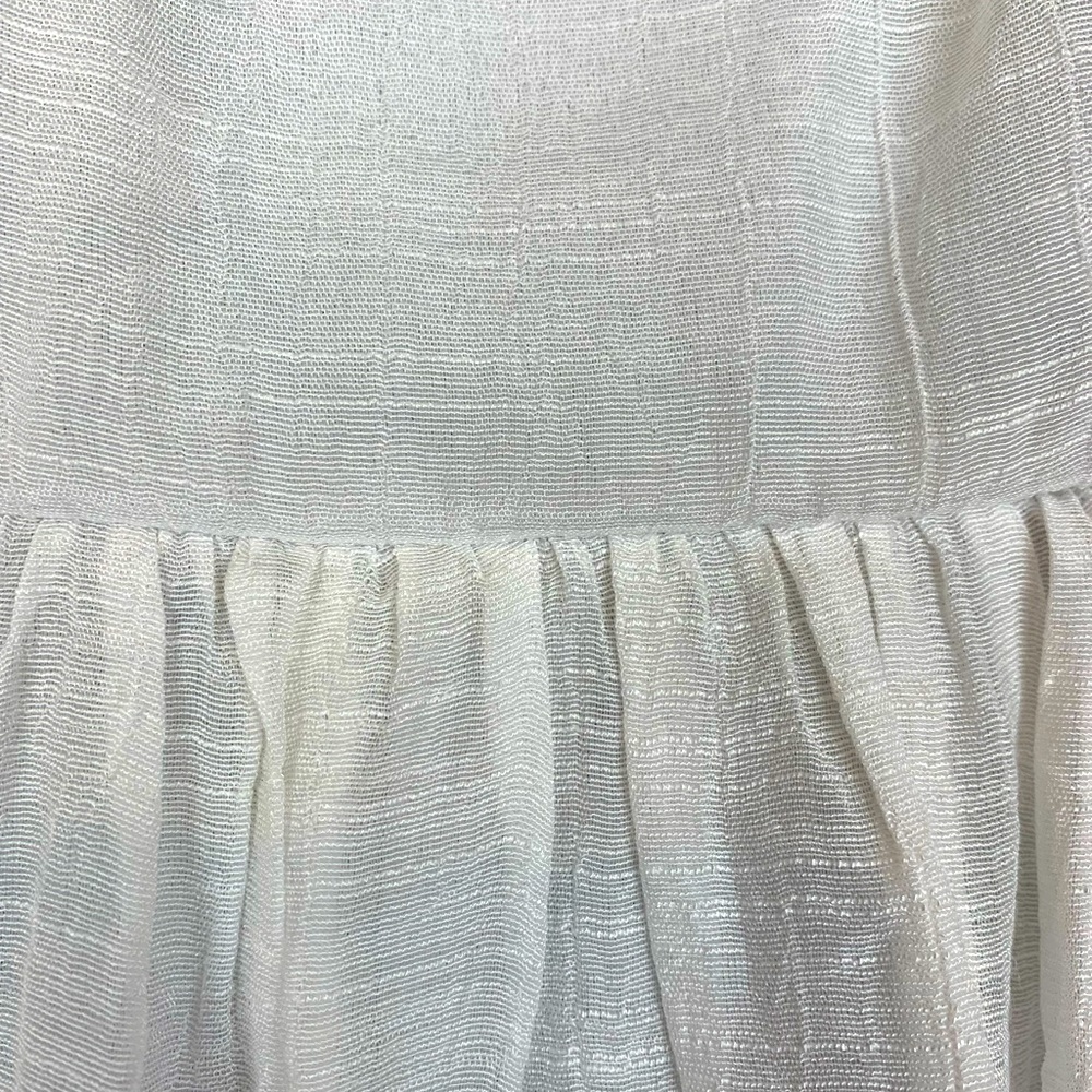 J.Gee white Prairie Dress, Slit Sleeve, lace, Size Medium - Picture 6 of 9
